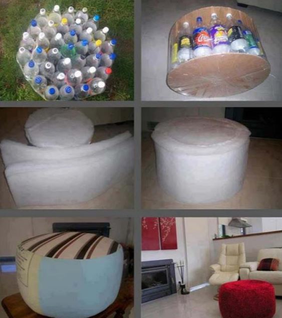 Soda Bottles Stool