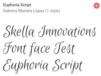 euphoria script google font