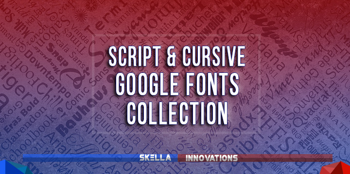 best cursive google fonts